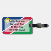Markering van Namibië - Easy ID Personal Bagagelabel (Achterkant horizontaal)