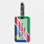 Markering van Namibië - Easy ID Personal Bagagelabel (Achterkant verticaal)