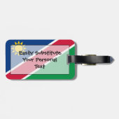 Markering van Namibië - Easy ID Personal Bagagelabel (Achterkant horizontaal)