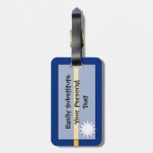 Markering van Nauru Easy ID Personal Bagagelabel (Achterkant verticaal)