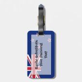 Markering van Nieuw-Zeelands Easy ID Personal Bagagelabel (Achterkant verticaal)