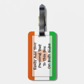 Markering van Niger Easy ID Personal Bagagelabel (Achterkant verticaal)