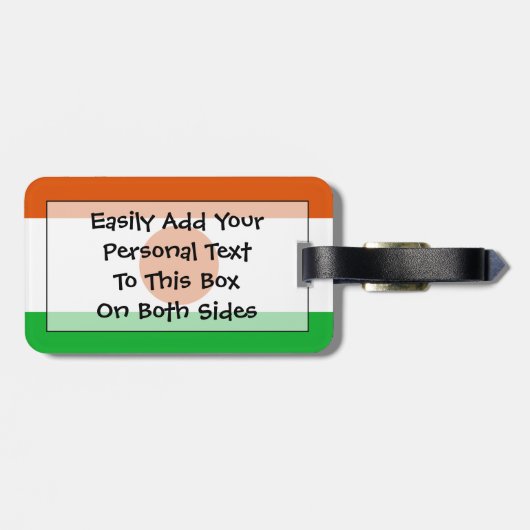 Markering van Niger Easy ID Personal Bagagelabel (Achterkant horizontaal)