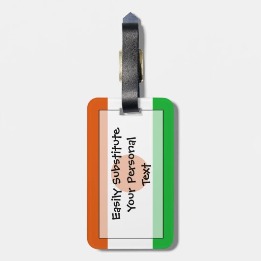 Markering van Niger Easy ID Personal Bagagelabel (Achterkant verticaal)