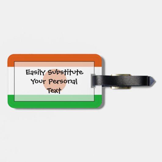 Markering van Niger Easy ID Personal Bagagelabel (Achterkant horizontaal)