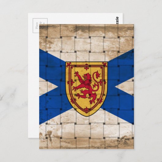 Markering van Nova Scotia Briefkaart (Voorkant / Achterkant)
