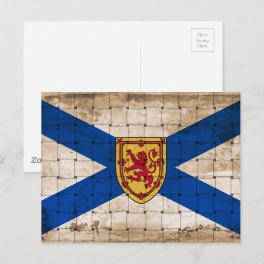Markering van Nova Scotia Briefkaart (Voorkant / Achterkant)