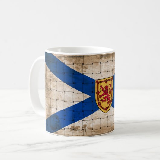 Markering van Nova Scotia Koffiemok (Voorkant links)