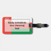 Markering van Oman Easy ID Personal Bagagelabel (Achterkant horizontaal)