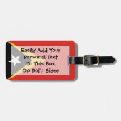 Markering van Oost-Timor - Persoonlijke identiteit Bagagelabel (Voorkant horizontaal)