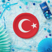 Markering van papieren Borden van Turkije Papieren Bordje (Feest)