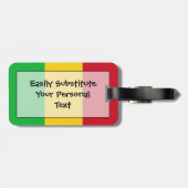 Markering van persoonlijke identiteitskaart van Ma Bagagelabel (Achterkant horizontaal)