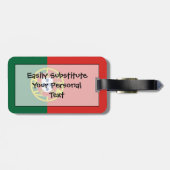 Markering van Portugal - Persoonlijke identiteitsk Bagagelabel (Achterkant horizontaal)