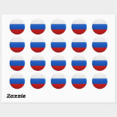 Markering van Rusland Ronde Sticker (Vel)