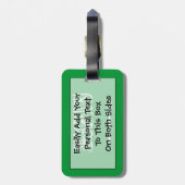 Markering van Saudi-Arabië - Easy ID Personal Bagagelabel (Achterkant verticaal)