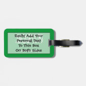 Markering van Saudi-Arabië - Easy ID Personal Bagagelabel (Achterkant horizontaal)