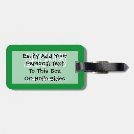 Markering van Saudi-Arabië - Easy ID Personal Bagagelabel (Achterkant horizontaal)