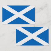 Markering van Schotse visitekaartjes (Voorkant / Achterkant)
