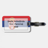 Markering van Servië - Easy ID Personal Bagagelabel (Achterkant horizontaal)