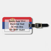 Markering van Servië - Easy ID Personal Bagagelabel (Voorkant horizontaal)