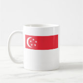 Markering van Singapore - 新 加 国 - Bendera Singapor Koffiemok (Links)