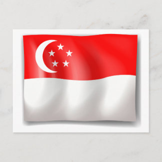 Markering van Singapore Briefkaart