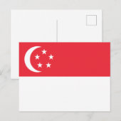 Markering van Singapore Briefkaart (Voorkant / Achterkant)