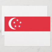 Markering van Singapore Briefpapier (Voorkant / Achterkant)