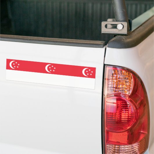 Markering van Singapore Bumpersticker (Op Truck)