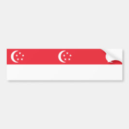 Markering van Singapore Bumpersticker