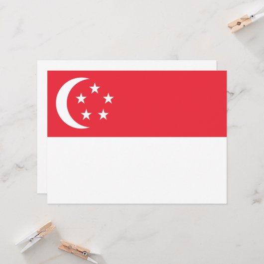 Markering van Singapore Kaart (Voorkant / Achterkant in situ)