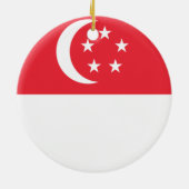Markering van Singapore Keramisch Ornament (Achterkant)