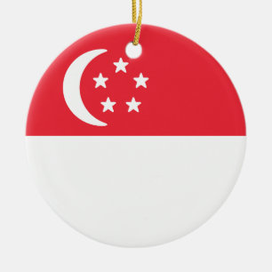 Markering van Singapore Keramisch Ornament