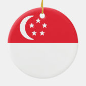 Markering van Singapore Keramisch Ornament (Achterkant)