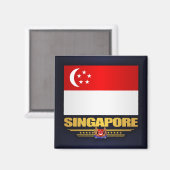 Markering van Singapore Magneet (Voorkant / Achterkant)