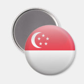 Markering van Singapore Magneet (Voorkant / Achterkant)