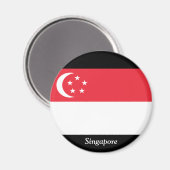 Markering van Singapore Magneet (Voorkant / Achterkant)