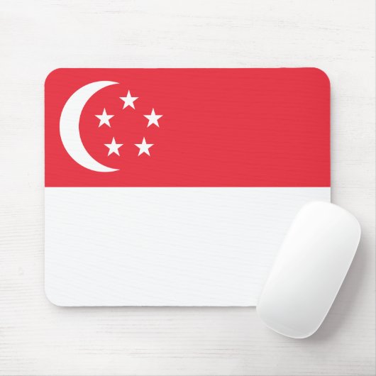 Markering van Singapore Muismat (Met muis)