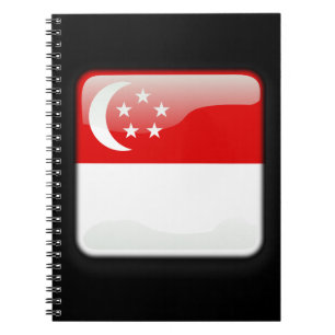 Markering van Singapore Notitieboek