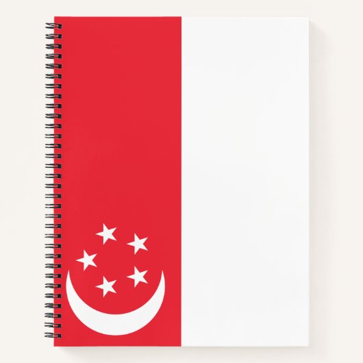 Markering van Singapore Notitieboek (Voorkant)
