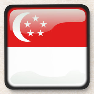 Markering van Singapore Onderzetter