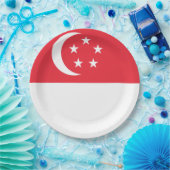 Markering van Singapore Papieren Bordje (Feest)