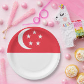 Markering van Singapore Papieren Bordje (Feest)
