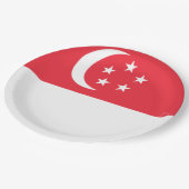 Markering van Singapore Papieren Bordje (Gekanteld)
