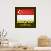 Markering van Singapore Poster (Keuken)