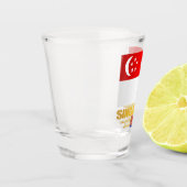 Markering van Singapore Shot Glas (Links)