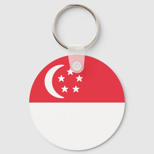Markering van Singapore Sleutelhanger (Voorkant)