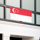 Markering van Singapore Spandoek (Buitenkant Gebouw)