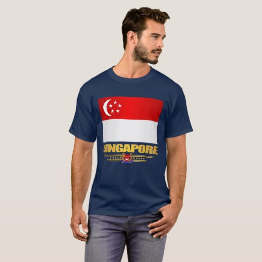 Markering van Singapore T-shirt (Voorkant volledig)