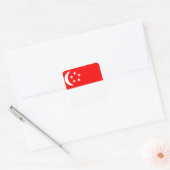 Markering van Singapore Vierkante Sticker (Envelop)